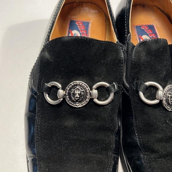 GREEN LIVE'S - Men suede and leather slips on Italian made dress shoe - Picture 2 of 7